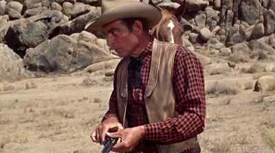 He isn't armed.
He's got a rifle. - Hell Bent for Leather