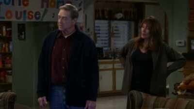 He jumps a fence, he's looking
for a place to hide, - The Conners