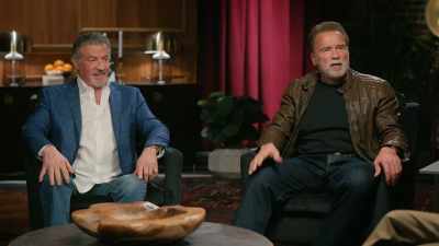 He just makes a commitment
with all of this paint. - Arnold & Sly: Rivals, Friends, Icons