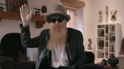 He just says: "Remember me? I'm the guy."
[laughs] - ZZ Top: That Little Ol' Band From Texas