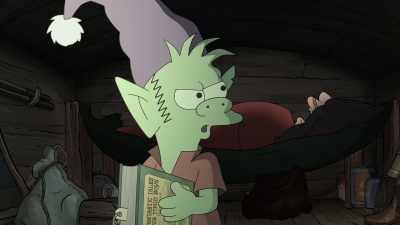 He just stole those stories
from this book for timid boys. - Disenchantment