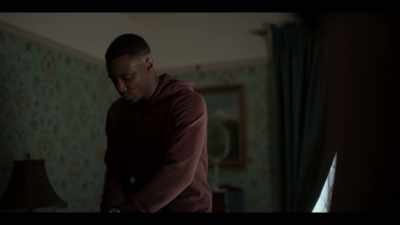 He just sweet talks his way
through the security door, - Dangerous Lies