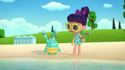 He kept coming up with
ways to play on the beach - Abby Hatcher