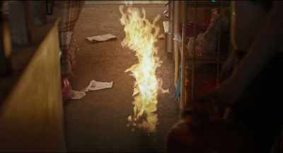 He kept pouring down the hallway
to the front door, - Trial by Fire
