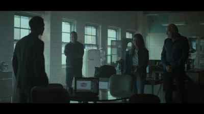 He kills a guy with
a fire extinguisher, - Rabbit Hole