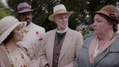 He lagged behind and then joined
the others on the final lap. - Decline and Fall