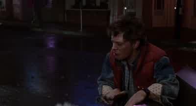 He laid out Biff in one punchI didn't know he had it in himHe's never stood up to Biff in his life - Back to the Future