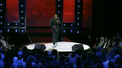 He leaned over all the white people
I was having dinner with - Dave Chappelle: The Age of Spin