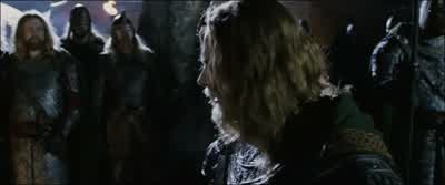He leaves because there is no hope He leaves because he mustGAMLING Too few have comeWe cannot defeat the armies of MordorNowe cannotBut we will meet them in battle nonetheless - The Lord of the Rings: The Return of the King