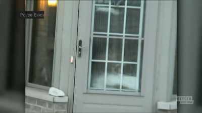 - He leaves through a rear door - Mastermind of Murder