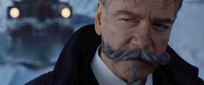 He leaves through
Mrs. Hubbard's compartment, - Murder on the Orient Express