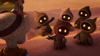 He was left for junk when his owner
closed shop and left Tenoo. - Star Wars: Young Jedi Adventures