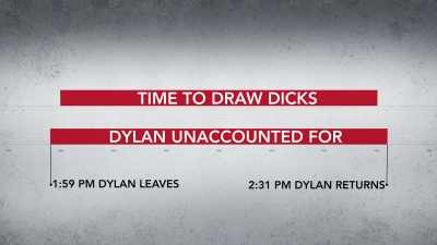 He left ten minutes
before the crime was committed. - American Vandal