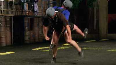 He looked like Robocop going
down the course like nothing. - The Challenge: Untold History