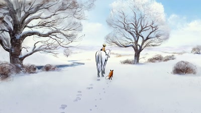 He looked straight in my eyes
and pressed his head against... - The Boy, the Mole, the Fox and the Horse