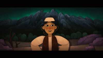 'He looked toward the mountain
and he shouted.. .' - The Breadwinner
