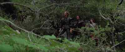 He marches us
towards a solid face of rock. - Krull