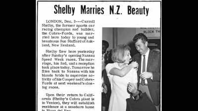 He married a girl in Nassau. - Shelby American