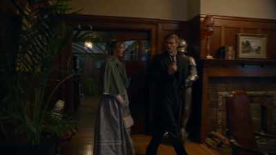 He mentioned needing to return
some confidential papers - Gilded Newport Mysteries: Murder at the Breakers