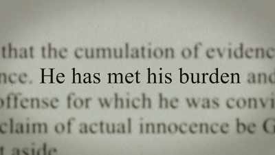 He has met the burden and
established he is actually - Outcry