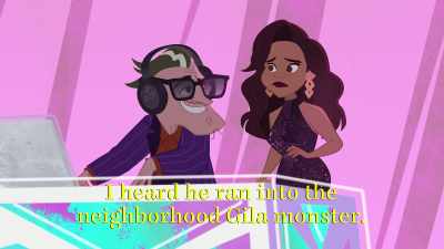 He met the local gila lizard. - The Proud Family: Louder and Prouder