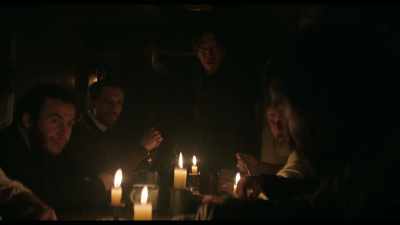 He was mooning over the boy,
he was cooing and billing, - The North Water
