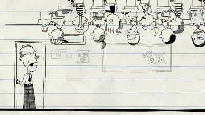 He mounted an entire
eighth-grade science class - Big Nate