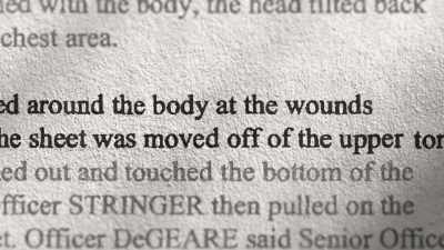 -He moved towards
the decedent´s feet - Killing County