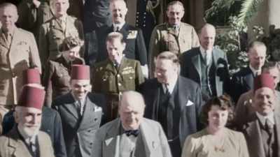 He needed Americans, 
money, assistance and their troops. - Greatest Events of World War II in Colour