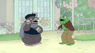 -He has never gotten a letter before.-[Mole gasps] - Frog and Toad