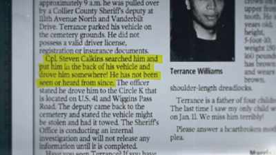 He has not been seen
or heard from since. - Never Seen Again