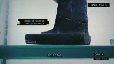 HE NOTICES THERE'S SOMETHING
ABOUT THE BASE THAT'S NOT RIGHT. - Strange Evidence