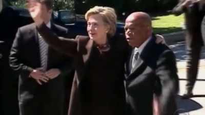 -He is now backing Obama.
-(INDISTINCT CHATTER) - Obama: In Pursuit of a More Perfect Union