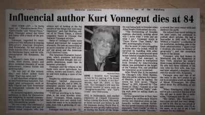 He was one of the most
influential writers - Kurt Vonnegut: Unstuck in Time