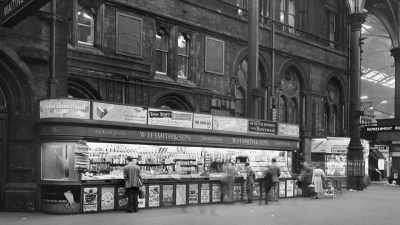 He opened his first Smith's
kiosk on euston station in 1848. - Great Rail Restorations with Peter Snow