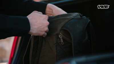 He opened the trunk and picked
up that book bag right there. - I Was a Teenage Felon