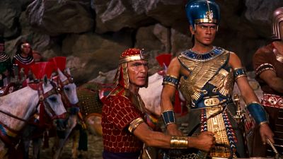He opens the waters before them - The Ten Commandments