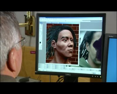 HE PAINTS IN THE BROWS
WITH A STYLUS, - How It's Made