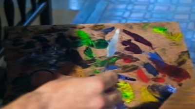He paints.
Maybe that's different. - The United Way