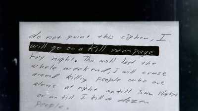 He was perfectly
conscious of his actions. - Myth of the Zodiac Killer