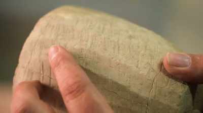 He picks up the first thing
that comes into his hand, - Dead Sea Scrolls: The Doomsday Prophecy