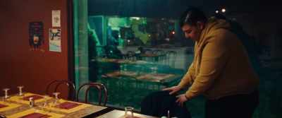 He pulls the chair out three times
before sitting down. - The Innocent