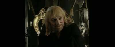 He put this like very, very
red makeup on his cheeks - The Ghost of Richard Harris