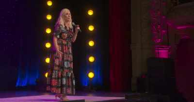 He puts a big,
old floater thing on me with a strap, - Leanne Morgan: I'm Every Woman