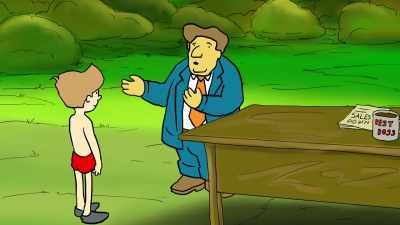 He puts it to his chest, - Class Action Park