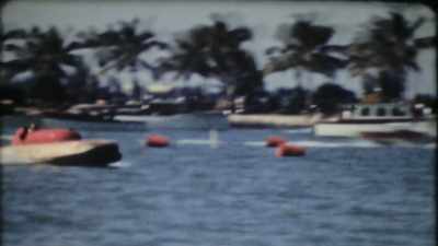 He raced speedboats. - June
