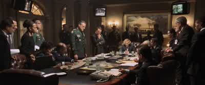 The president is safe But then you must know thatHe ran from here like a whipped dogI'm sure you can't wait for him to get back to making the decisionsso you can stop sweating through that silk blouse of yours - Air Force One