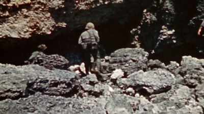 He receives a message
from General Buckner -- - The Pacific War in Color