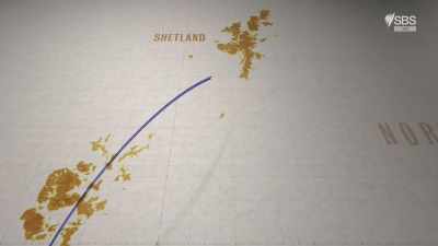 He refuelled at Sumburgh, - Scotland from the Sky