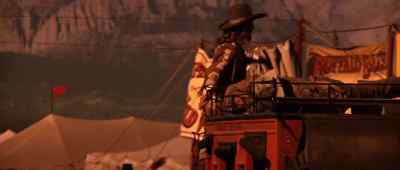 He was riding the grey
that Bill gave him. - Buffalo Bill and the Indians, or Sitting Bull's History Lesson